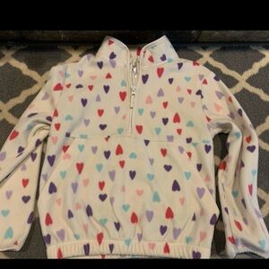 Girls size 6 fleece zip up